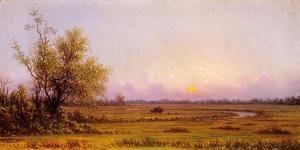 Martin Johnson Heade - Sunset Marsh (also known as Sinking Sun)