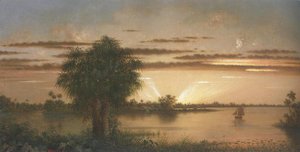 Martin Johnson Heade - Florida Sunrise 1890 1900
