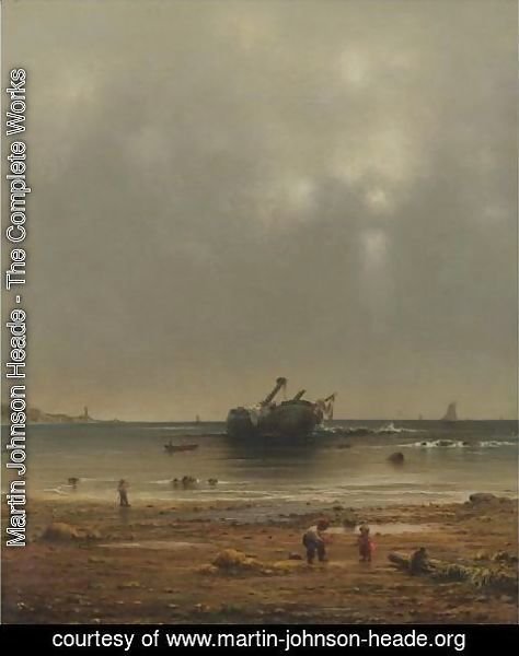 Martin Johnson Heade - The Old Shipwreck