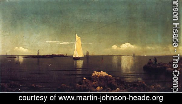 Martin Johnson Heade - A Summer Afternoon Aka Boston Harbor