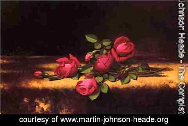 Martin Johnson Heade - Jaqueminot Roses