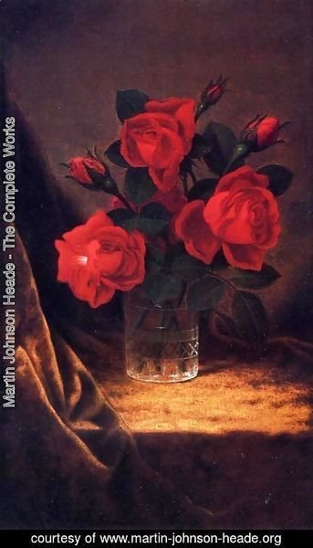 Martin Johnson Heade - Jaqueminot Roses 2