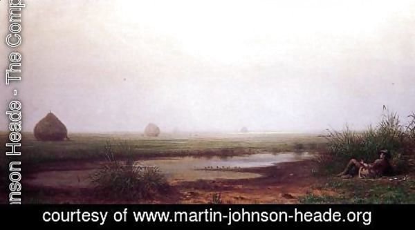 Martin Johnson Heade - Marsh With A Hunter