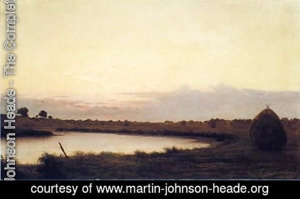 Martin Johnson Heade - Quiet River At Dusk