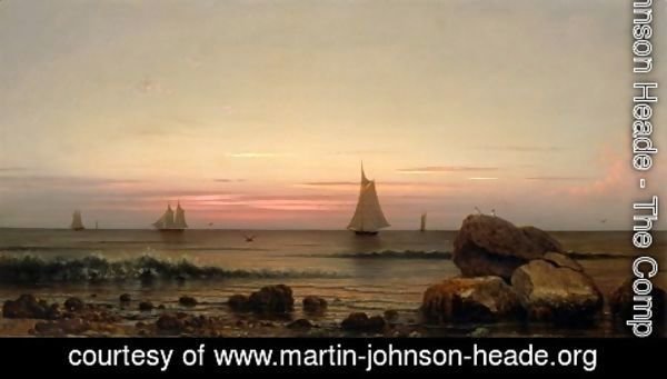Martin Johnson Heade - Sailing Off The Coast