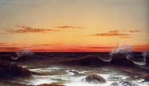 Martin Johnson Heade - Seascape Sunset
