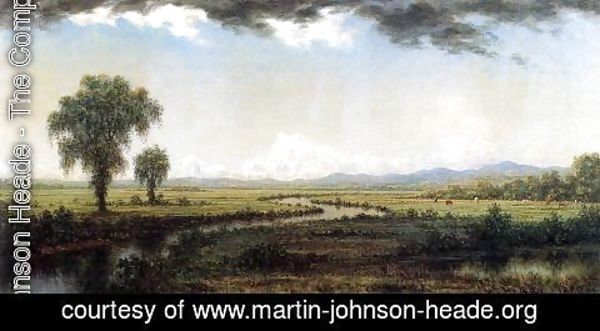 Martin Johnson Heade - Storm Clouds Over The New Jersey Marshes