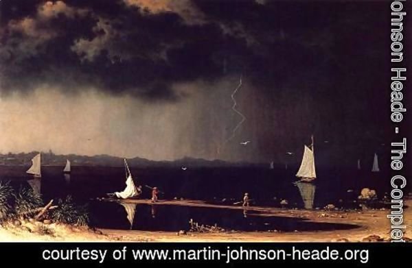 Martin Johnson Heade - Thunder Storm On Narragansett Bay