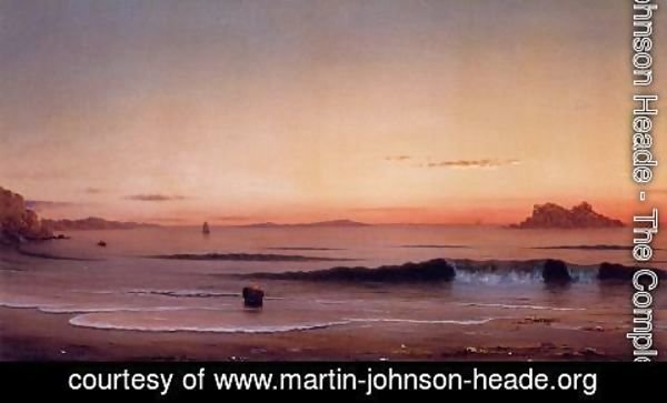 Martin Johnson Heade - Twilight  Singing Beach