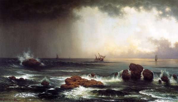 Hazy Sunrise At Sea by Martin Johnson Heade