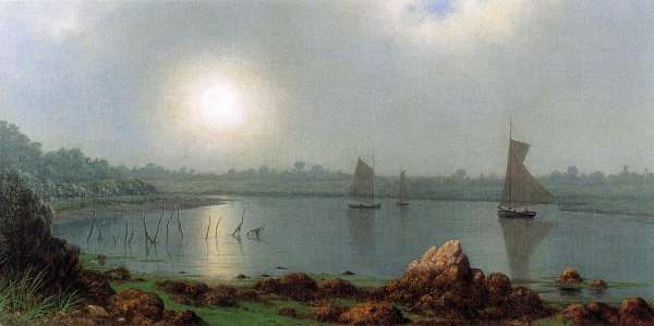 York Harbor  Coast Of Maine by Martin Johnson Heade