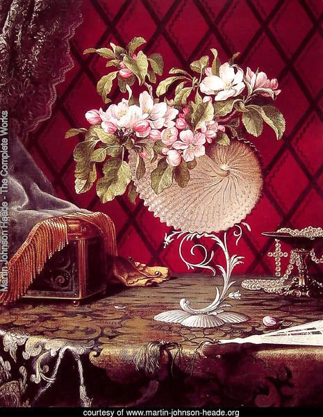 Still Life with Apple Blossoms in a Nautilus Shell