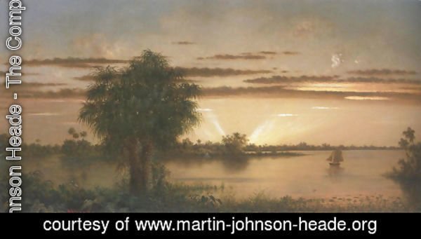 Martin Johnson Heade - Florida Sunrise 1890 1900