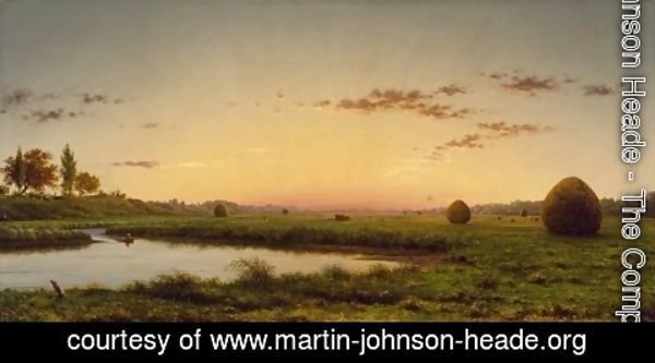 Martin Johnson Heade - Haystacks on the Newburyport Marshes