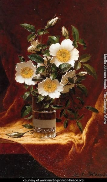 Cherokee Roses In A Glass