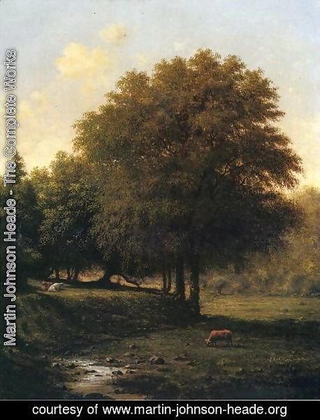Martin Johnson Heade - Cows In A Landscape