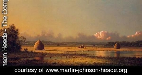 Martin Johnson Heade - Hayfields A Clear Day
