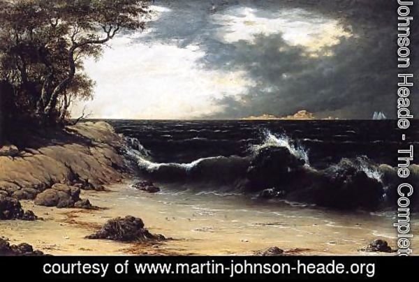 Martin Johnson Heade - Storm Clouds Over The Coast