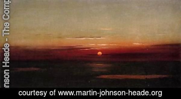 Martin Johnson Heade - Sunset Of The Marshes