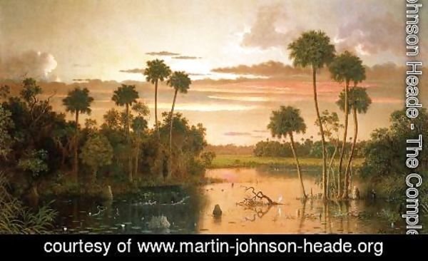 Martin Johnson Heade - The Great Florida Sunset